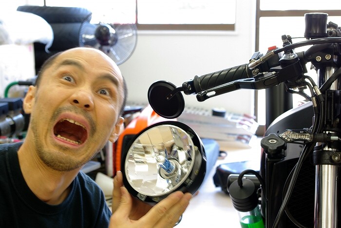 CBR400RR（NC29） キーシリンダー移設